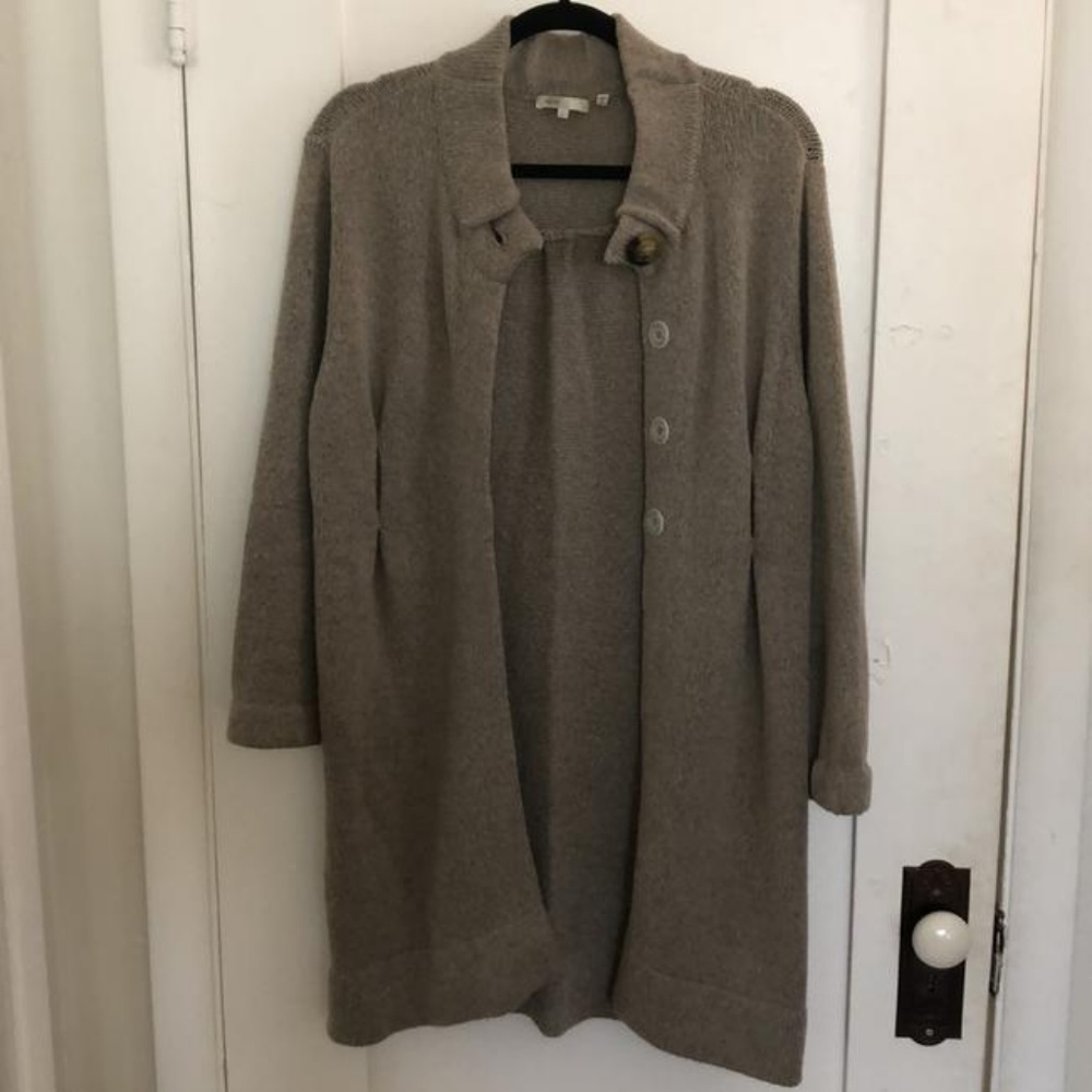 Vince Jacket Beige Sweater